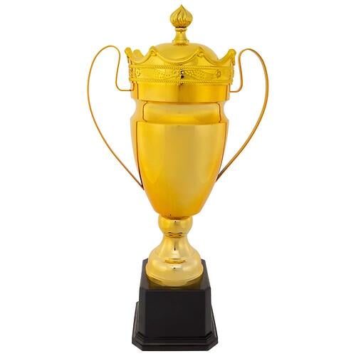 Кубок спортивный наградный SP-Sport Crown JZ2066A-1 60х31х19 см Золотой (31807850)