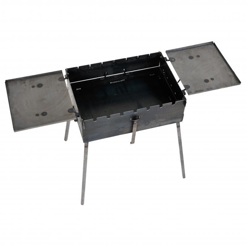 Набор для пикника мангал 3 мм на 7 шампуров со столиками 550х300х150 мм + чехол