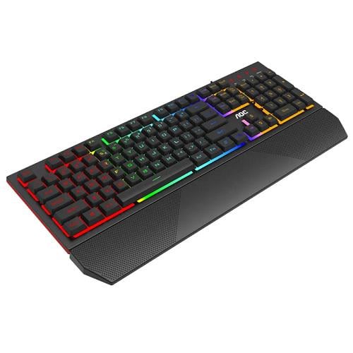 Клавіатура ігрова AOC GK200 мембранно-механічна gaming RGB райдужна підсвітка USB (557786) - фото 4