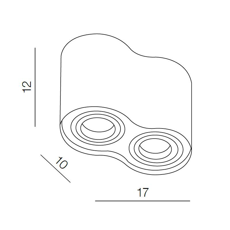 Светильник точечный Azzardo Bross 2 Gm4200 Wh (AZ0859) - фото 2