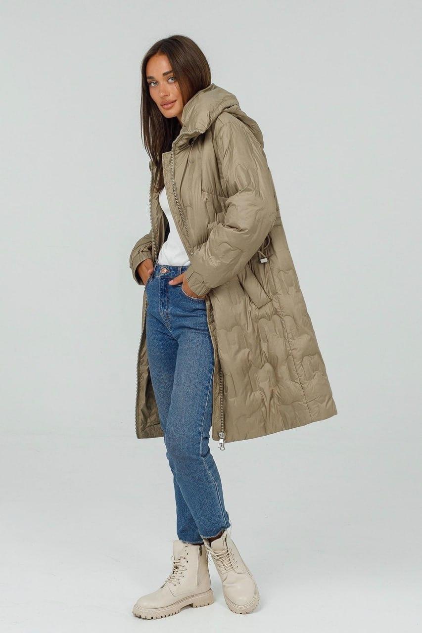 Пуховик 9008b р. 44 Оливковий - фото 6 Пуховик 9008b р. 44 Оливковий - фото 6