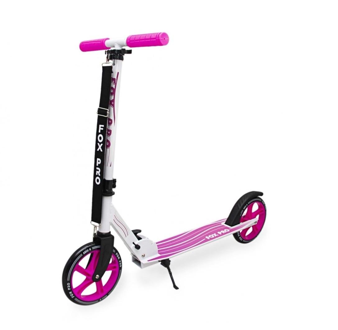 Самокат детский Maraton Fox Pro c LED-фонарикиком Розовый