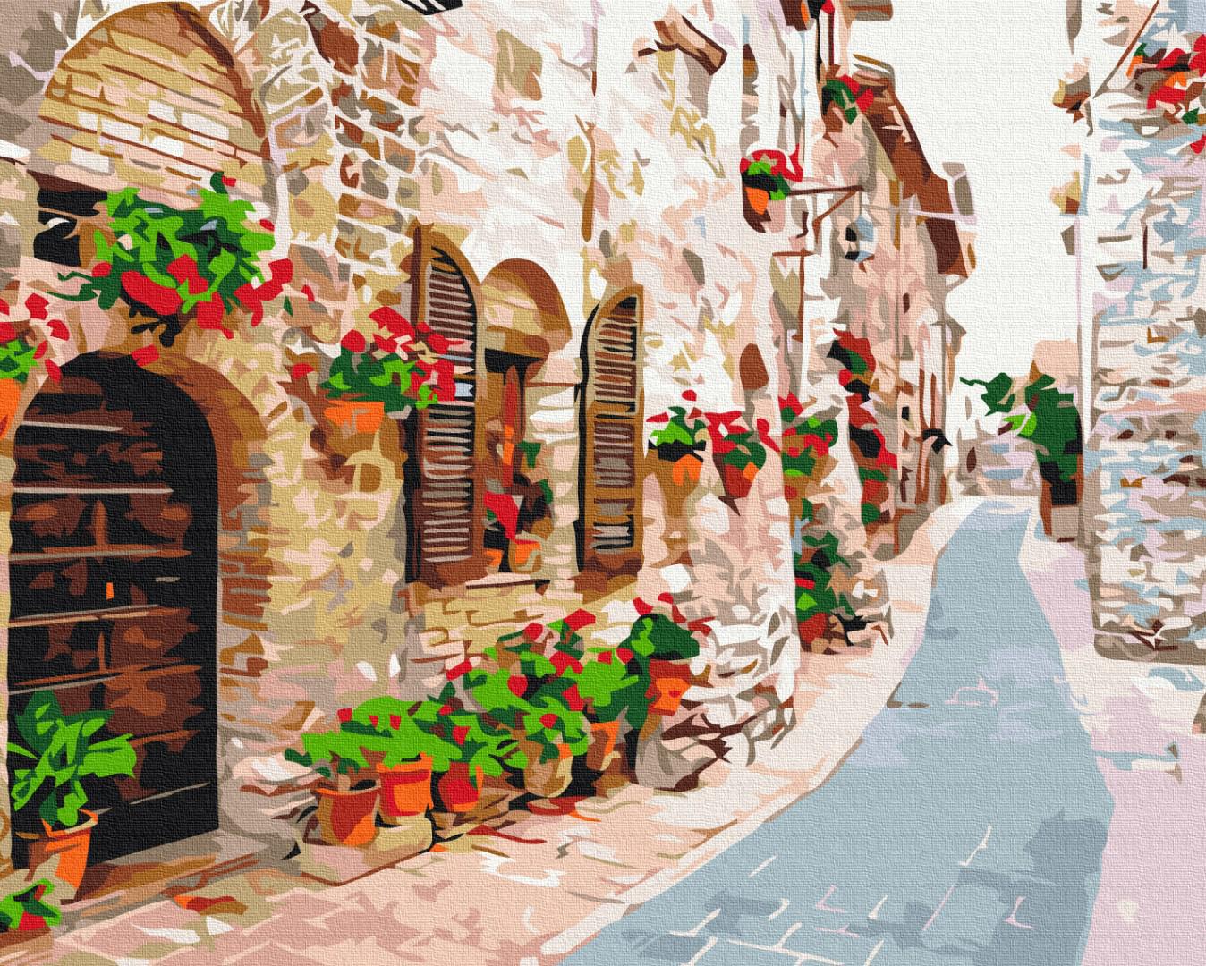 Картина по номерам Brushme Цветочная улица 48x60 см (BS34015L)