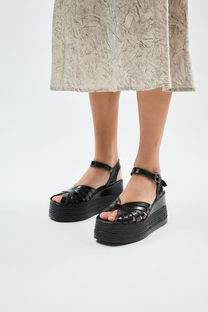 Босоножки женские LONZA на платформе р. 38 Черный (199877) - фото 5 Босоножки женские LONZA на платформе р. 38 Черный (199877) - фото 5