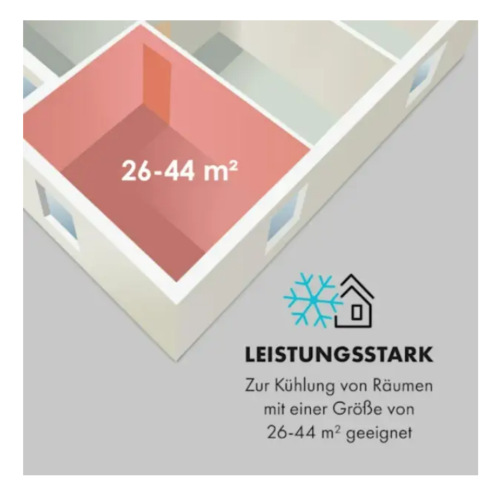 Кондиционер мобильный KLARSTEIN Pure Blizzard Smart 9k 9000 БТЭ/2,6 кВт дистанционное управление (10035807) - фото 4 Кондиционер мобильный KLARSTEIN Pure Blizzard Smart 9k 9000 БТЭ/2,6 кВт дистанционное управление (10035807) - фото 4