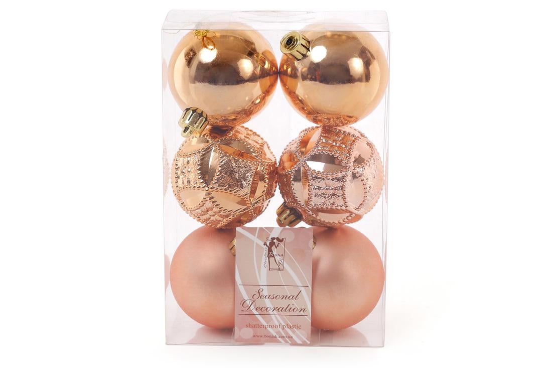 Шар новогодний BonaDi D-6 см 6 шт. (147-395) Шар новогодний BonaDi D-6 см 6 шт. (147-395)