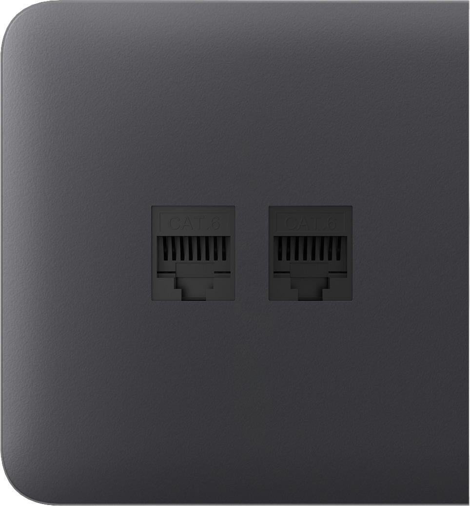 Панель боковая для встроенной интернет-розетки Ajax SideCover LAN Graphite (16917)