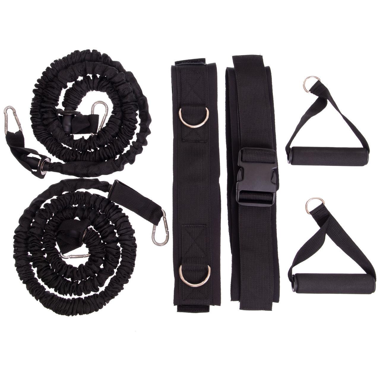 Пояс для выбегания эспандер SP-Planeta Stroops Knee Strike C-4110 для отработки скорости и взрывной силы (2532861386)