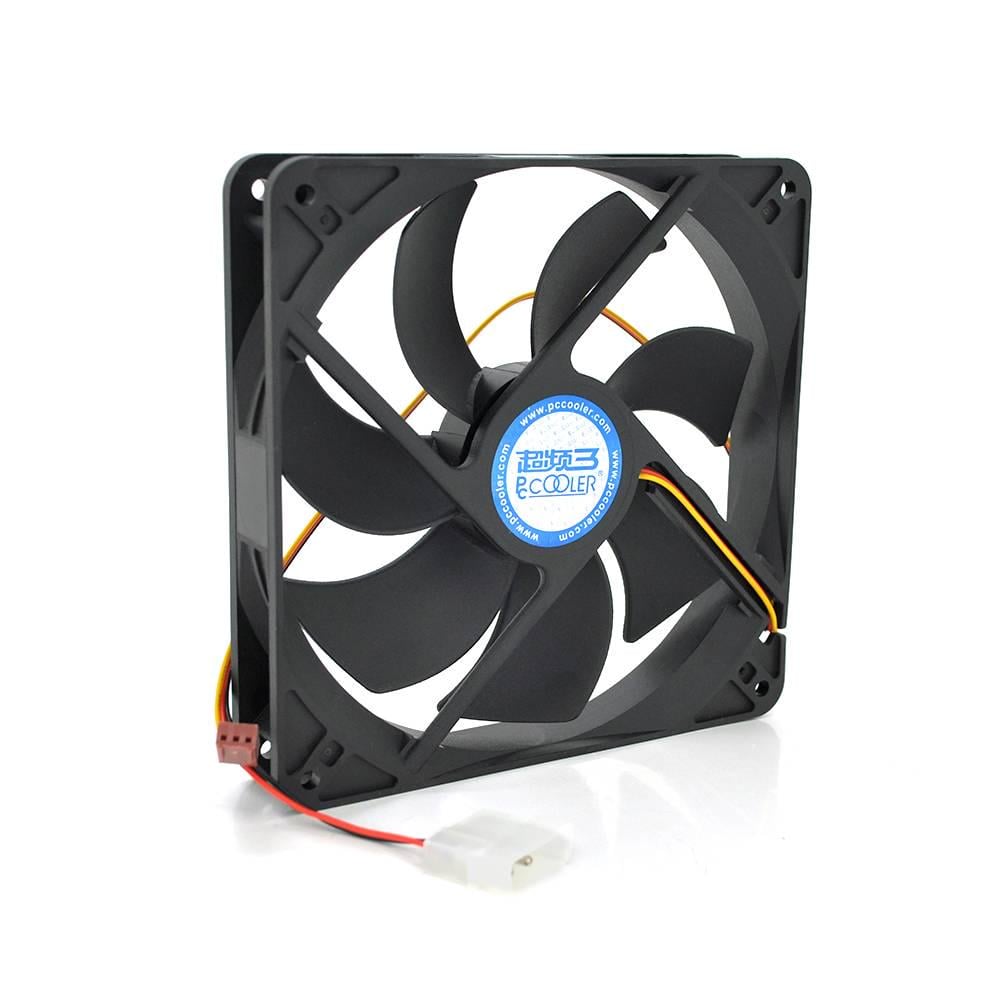 Кулер корпусний Pccooler F142 12V/0,08A RPM 900±10% 3-pin/MOLEX 140x140x25 мм Black (27818)