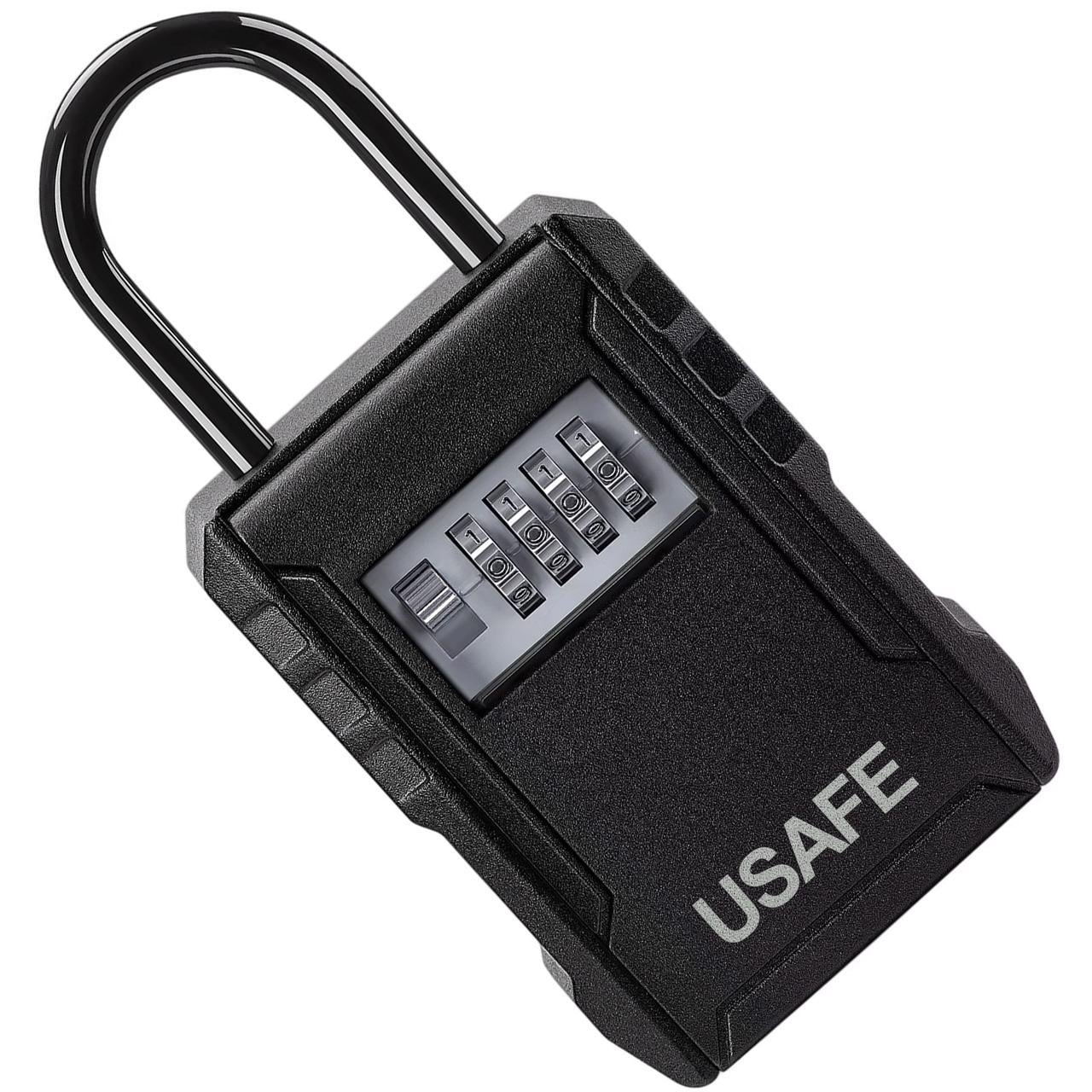 Сейф для ключей подвесной металлический мини с кодовым замком uSafe KS-09h антивандальный бокс с крючком и паролем Черный Сейф для ключей подвесной металлический мини с кодовым замком uSafe KS-09h антивандальный бокс с крючком и паролем Черный