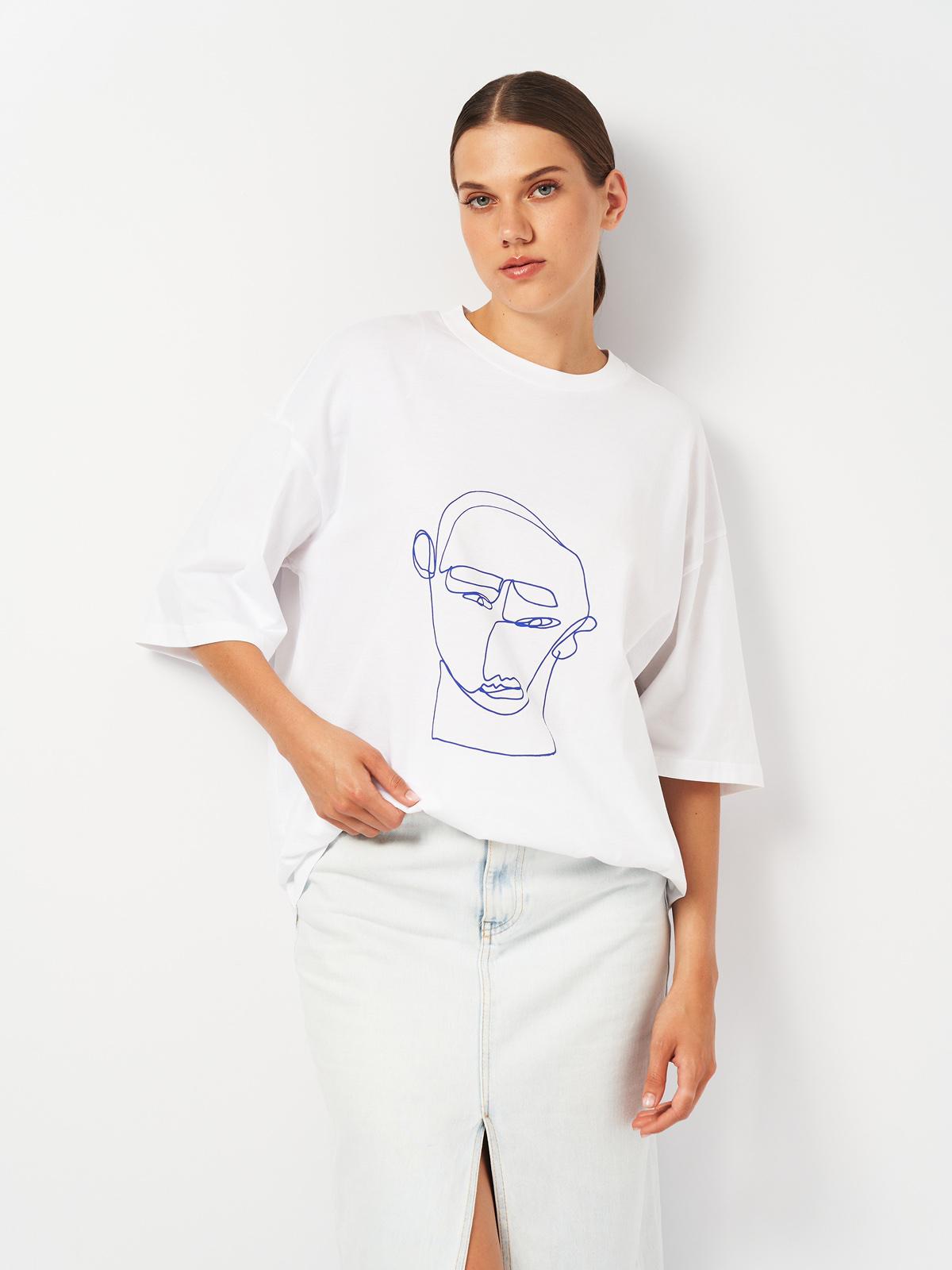 Футболка оверсайз S Белый (5121685ral)