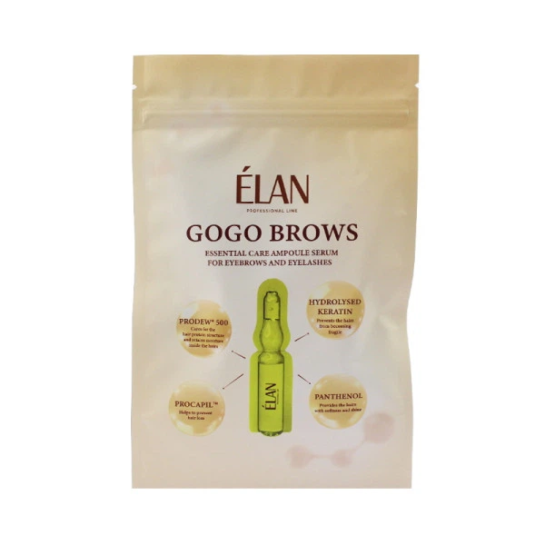 Сироватка для росту вій та брів ELAN professional line GOGO BROWS 1 мл 10 шт. (011654)
