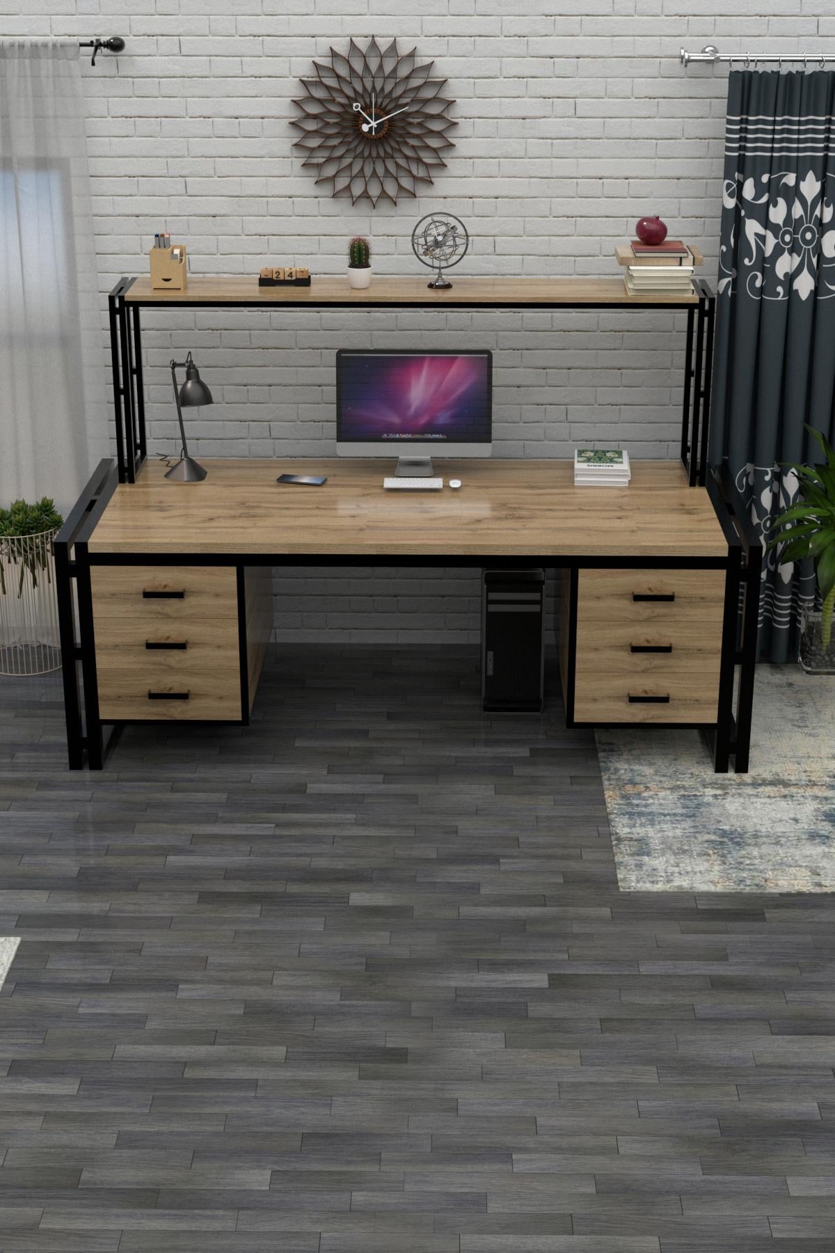 Письменный компьютерный EcoLoft Сириус DSP-1233 Дуб Аппалачи (27814182)