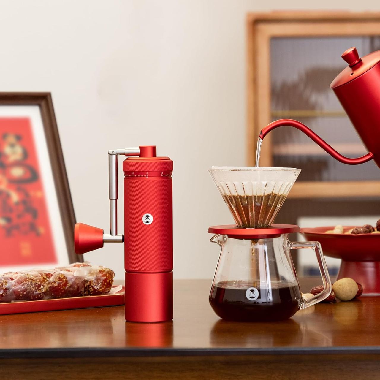 Кофемолка ручная Timemore Chestnut S3 Festival Red (S2C890) - фото 6