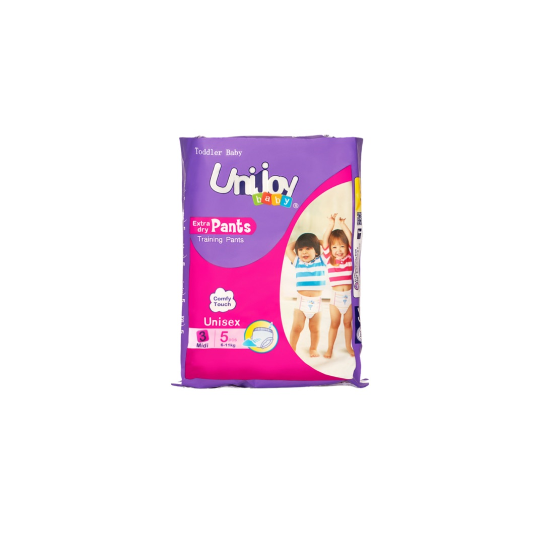 Подгузники-трусики UNIJOY Soft Pants ультратонкие органические 5 шт. М 6-9 кг (PM5)