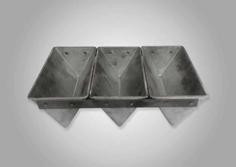 Форма для випікання хліба металева Бутербродна трійник 3 л Форма для випікання хліба металева Бутербродна трійник 3 л