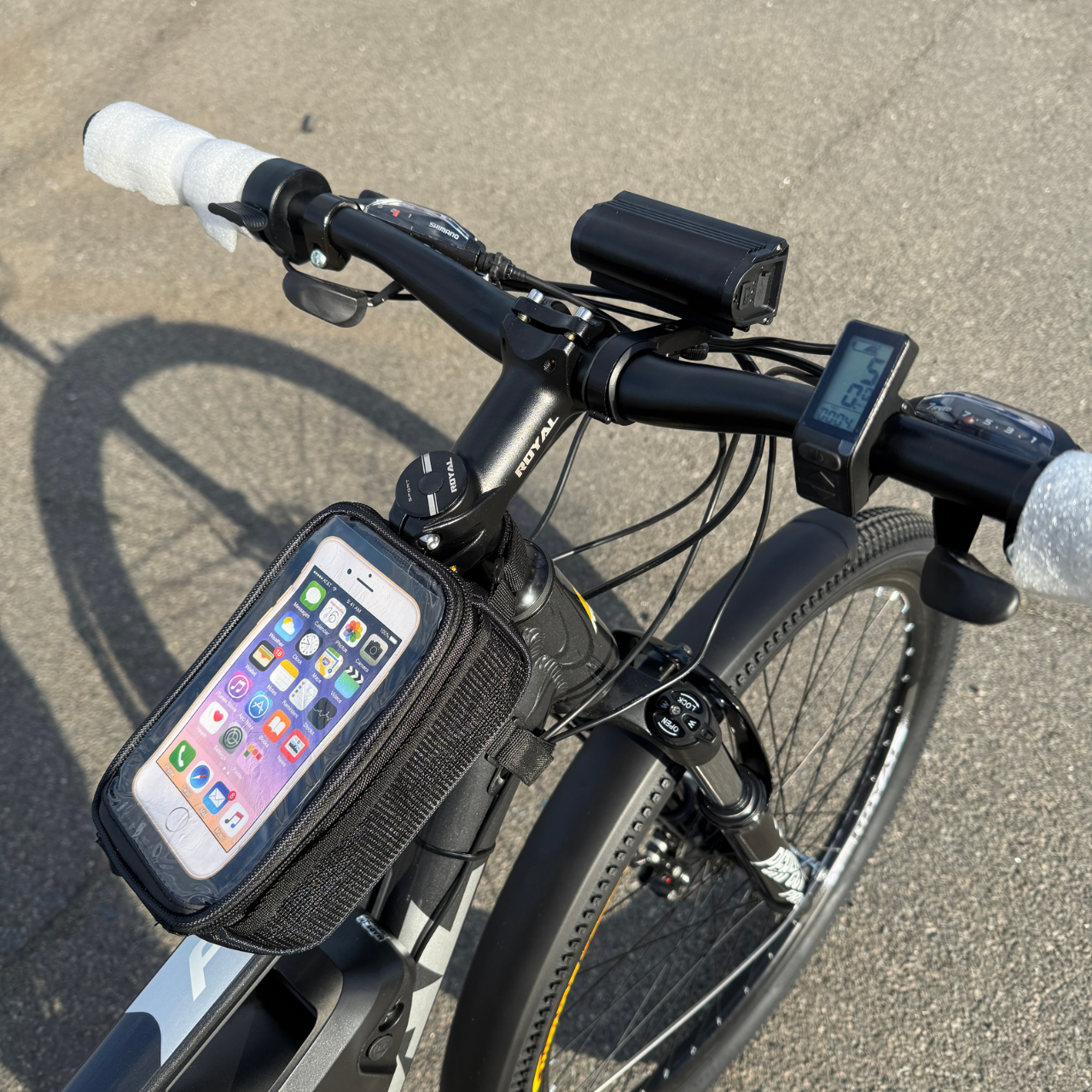 Велосипед з Е-комплектом з багажником Royal 29" FOX 2025 48 В 500 Вт MXSUS 18 Ah/до 65 км запас ходу - фото 4