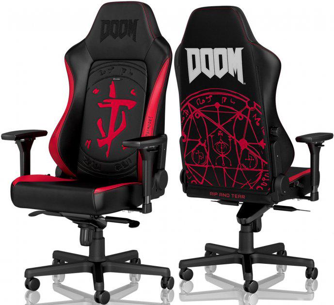 Крісло для геймерів Noblechairs Hero Doom Edition (10441441) - фото 2