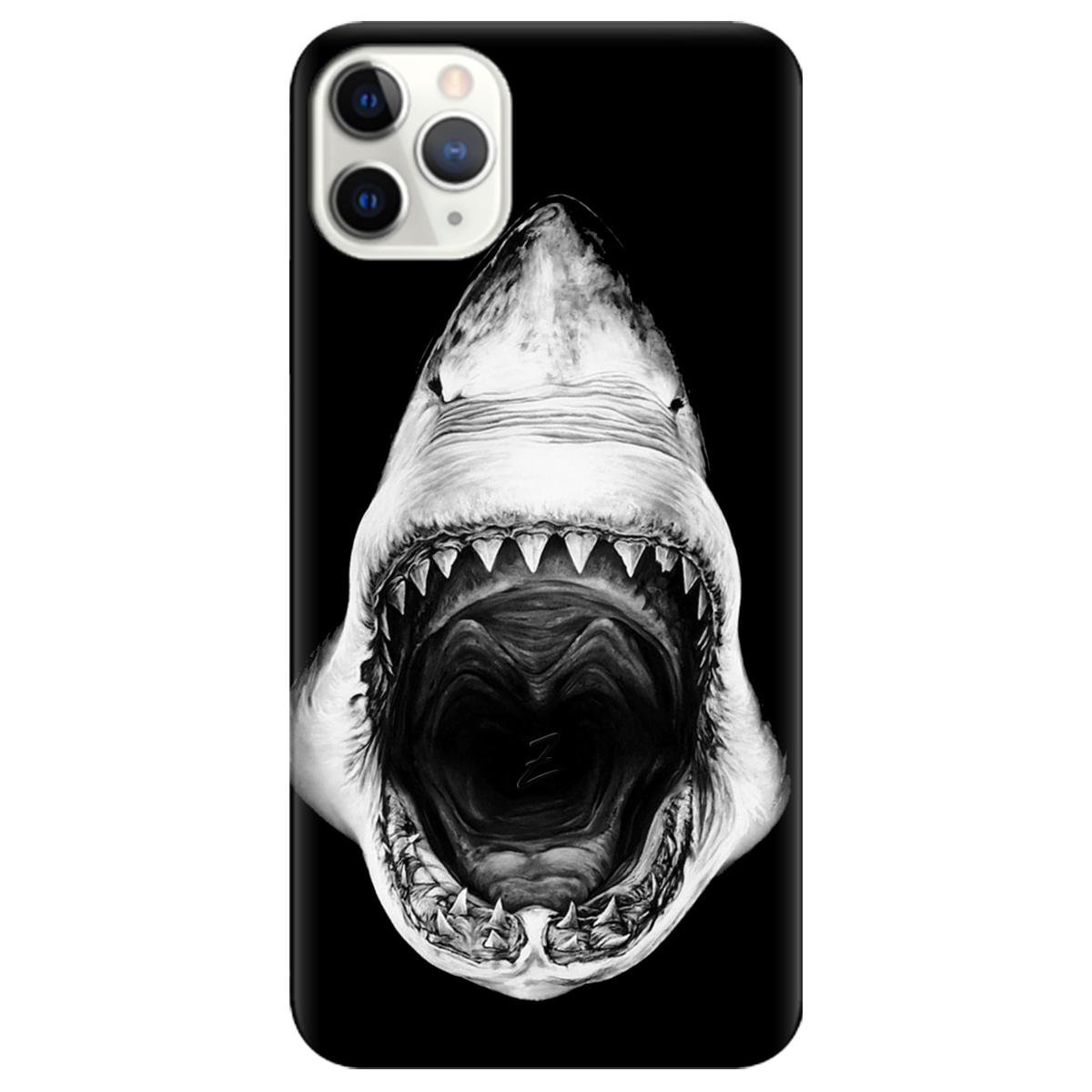 Силіконовий чохол Zorrov для Apple iPhone 11 Pro Max - Dark shark (12180040179072357)