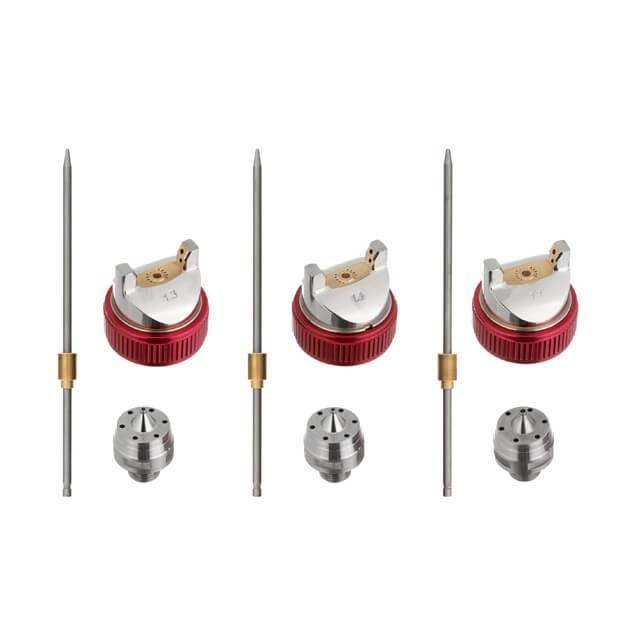 Краскопульт пневматический Intertool PT-0153 HVLP с тремя наборами форсунок 1,3 мм/1,4 мм/1,7 мм пластиковый бачок 3 бар (1651188023) - фото 9 Краскопульт пневматический Intertool PT-0153 HVLP с тремя наборами форсунок 1,3 мм/1,4 мм/1,7 мм пластиковый бачок 3 бар (1651188023) - фото 9