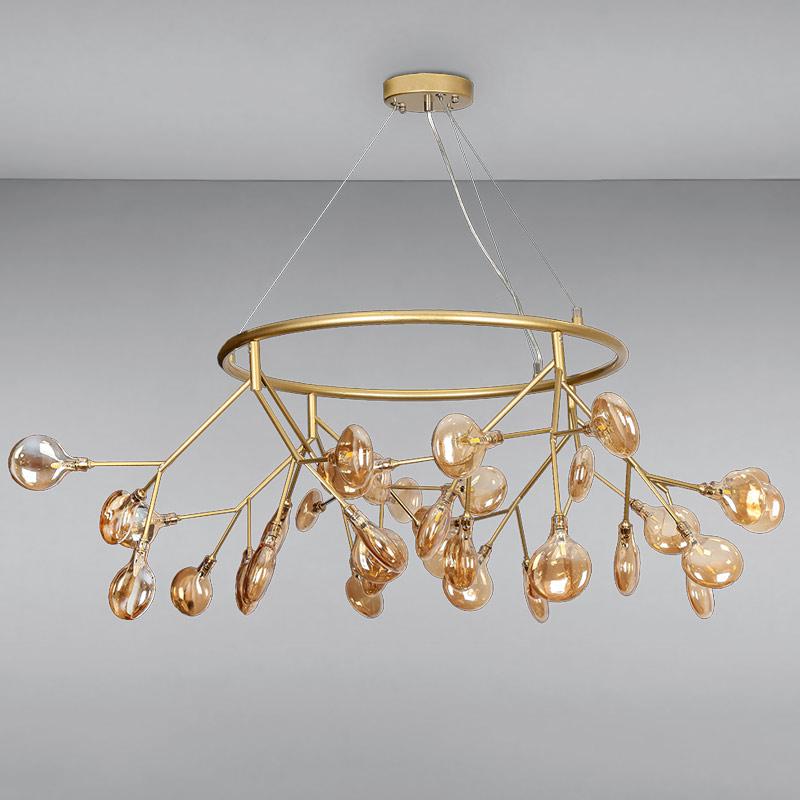 Люстра подвесная Light House LS-15231-36 GD+BR на 36 ламп Золото