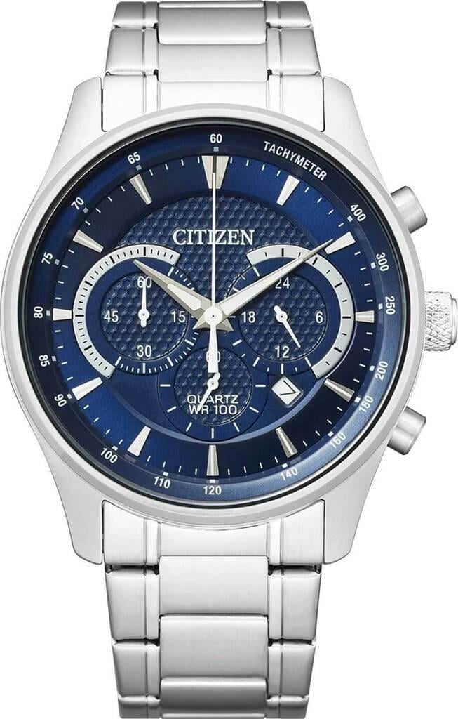 Наручные часы мужские Citizen AN8190-51L со стальным корпусом/синим циферблатом и водозащитой 100 м Наручные часы мужские Citizen AN8190-51L со стальным корпусом/синим циферблатом и водозащитой 100 м