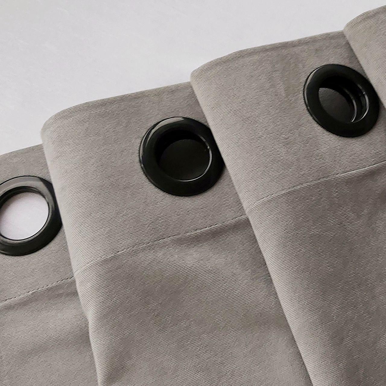 Штора на черных люверсах с подхватом 150х250 см микровелюр 1 шт. Серо-бежевый (5801211-MT11/150-BL) - фото 5 Штора на черных люверсах с подхватом 150х250 см микровелюр 1 шт. Серо-бежевый (5801211-MT11/150-BL) - фото 5
