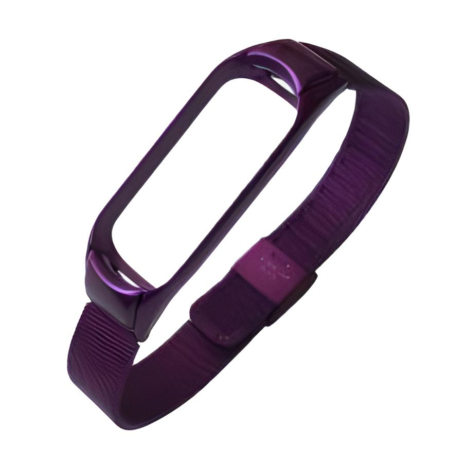 Ремешок для фитнес браслета Xiaomi Mi Band 3 4 Steel Strong Purple