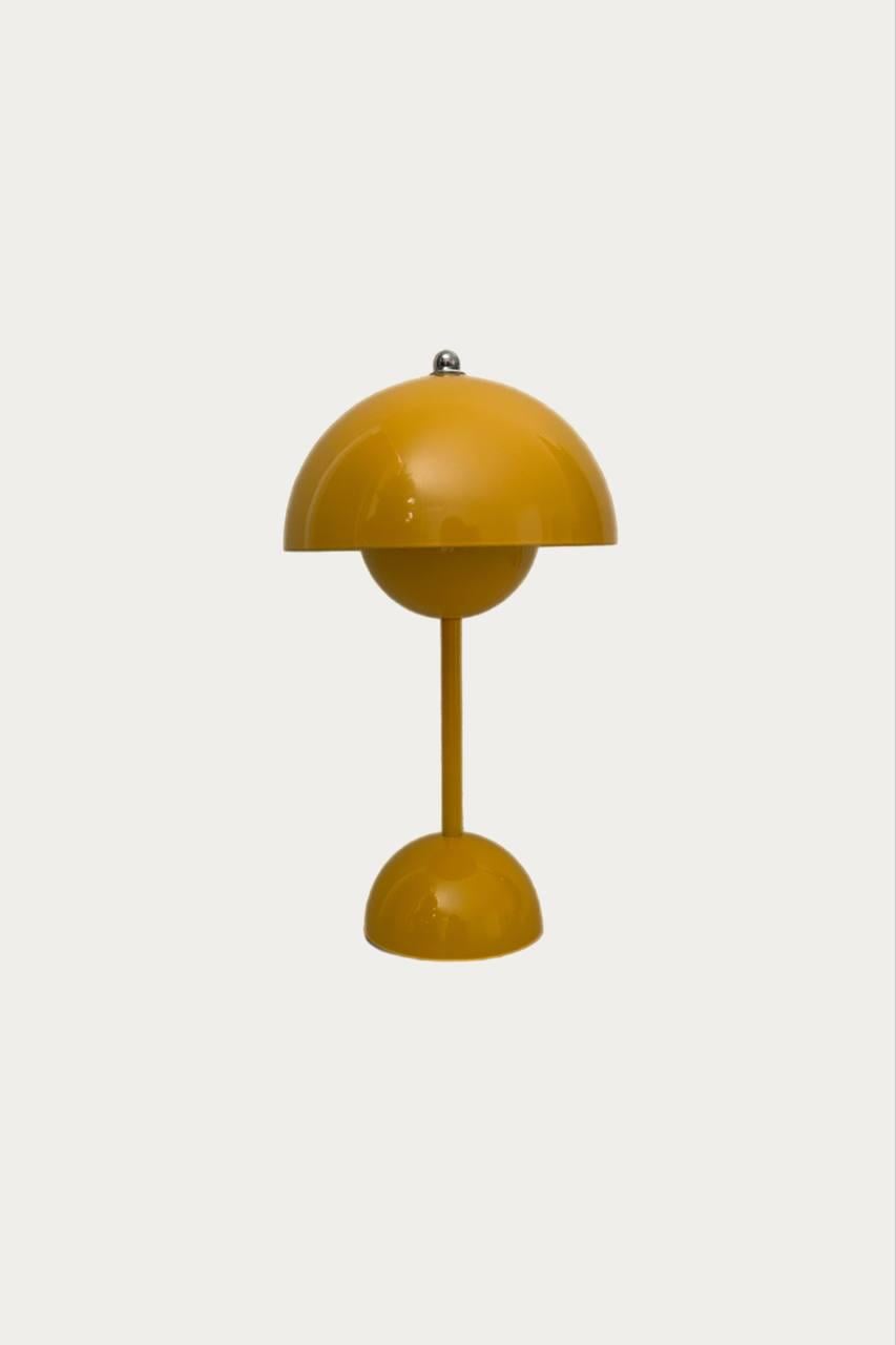 Лампа настольная светодиодная Mushroom беспроводная сенсорное управление Желтый (NL06Y)