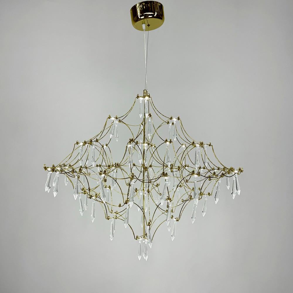 Люстра невесомая Led Ø80 см Золотой (MJ 156-800 Titanium)