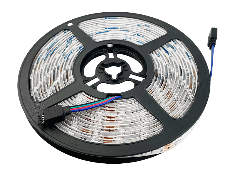 Светодиодная лента OEM 5050 60 LED 10 мм 12V 14,4W/м IP65 RGB (10319)