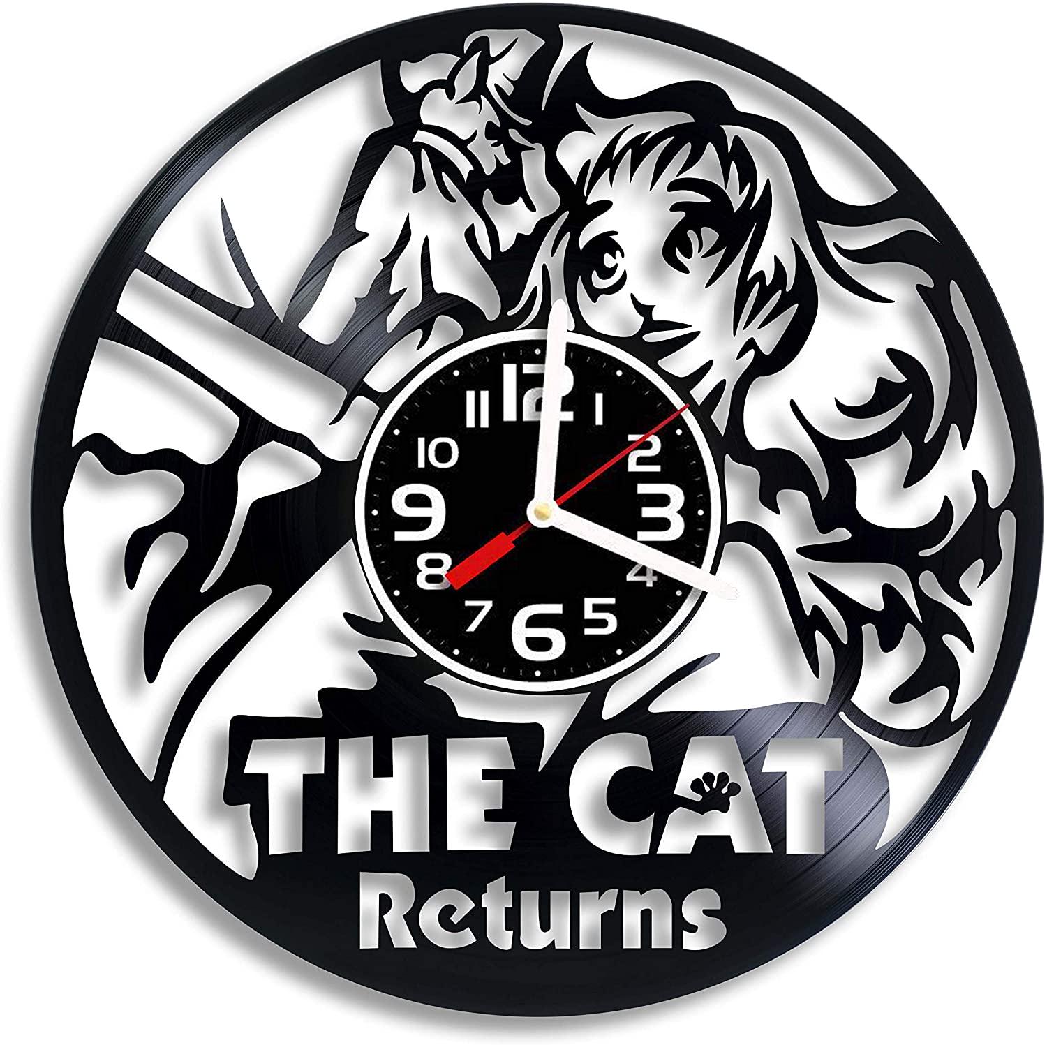 Часы настенные Возвращение кота 2488 из виниловой пластинки