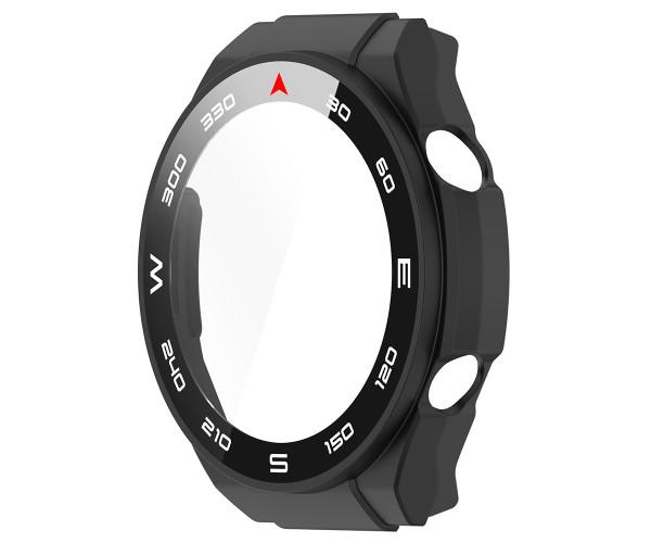 Чехол с защитным стеклом Protective Cover with Glass для Huawei Watch Ultimate Черный