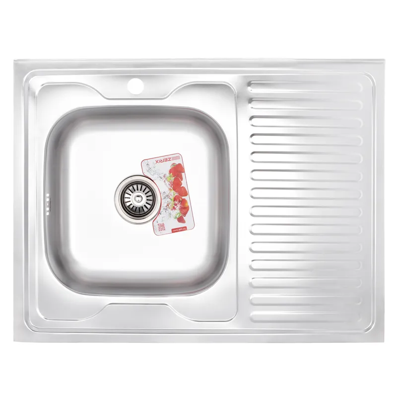 Мойка для кухни Zerix Z8060L-06-160P polish (ZS0602) Мойка для кухни Zerix Z8060L-06-160P polish (ZS0602)
