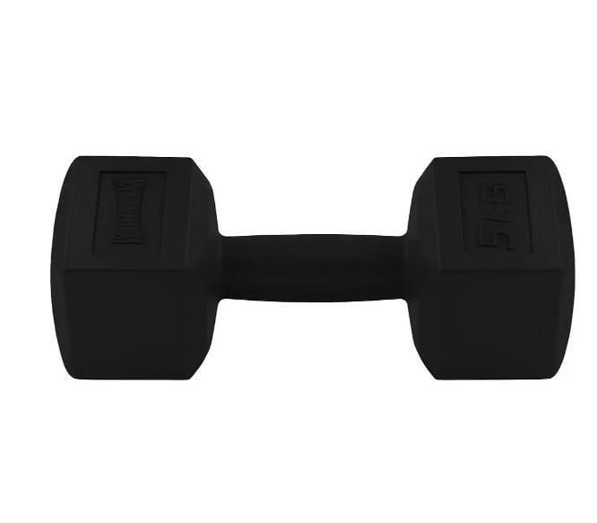 Гантель композитная PowerPlay 4124 Hercules 5 кг 1 шт. Черный (PP_4124_5kg)