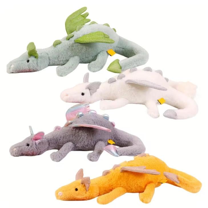 Мягкая игрушка Дракон 50 см Оранжевый (30475744) - фото 3