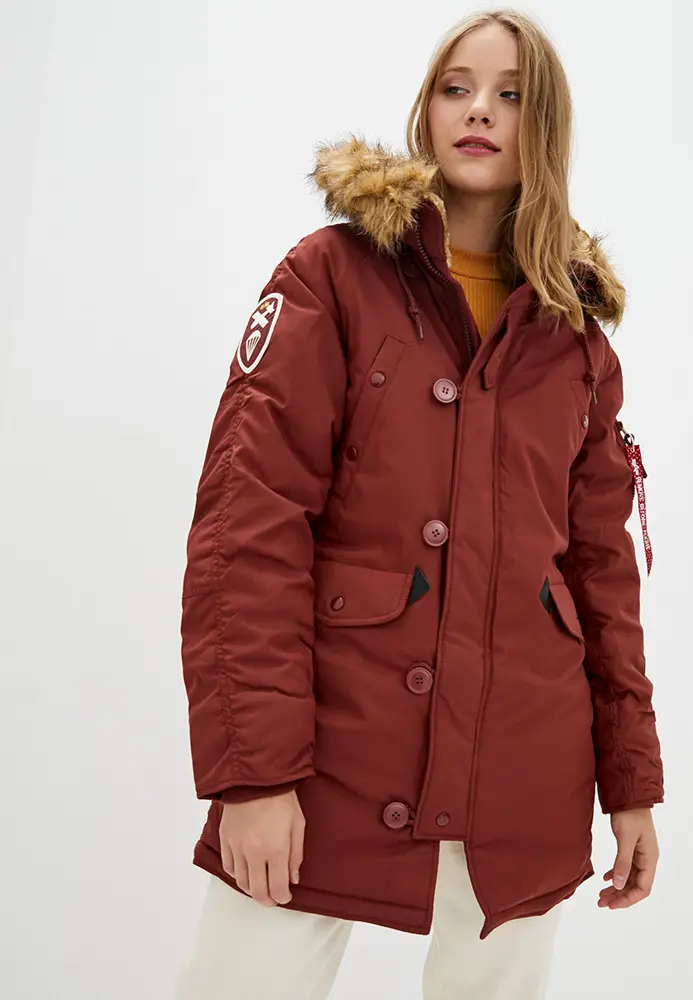 Куртка аляска Alpha Industries Altitude W Parka XL Red Ochre (WJA44503C1ROXL) - фото 6