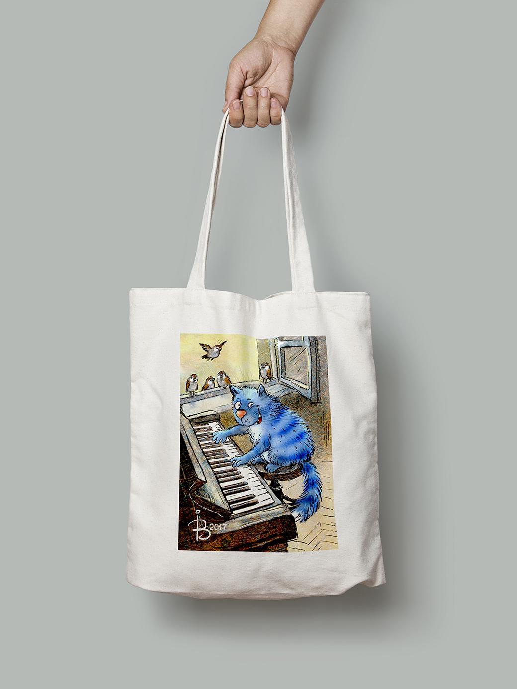 Эко-сумка Игра на фортепиано шопер (rinaz_20172224015_Bag)