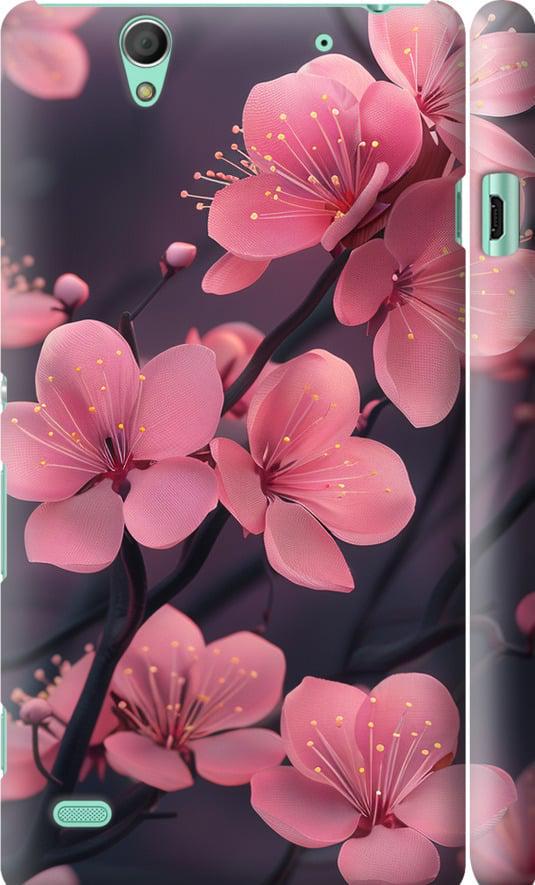Чехол на Sony Xperia C4 E5333 Пурпурная сакура (6075c-295-42517) Чехол на Sony Xperia C4 E5333 Пурпурная сакура (6075c-295-42517)