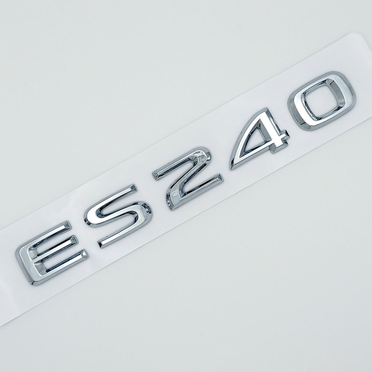 Емблема напис ES240 Lexus ABS 16,5х2 см Хром глянцевий (2702845123)