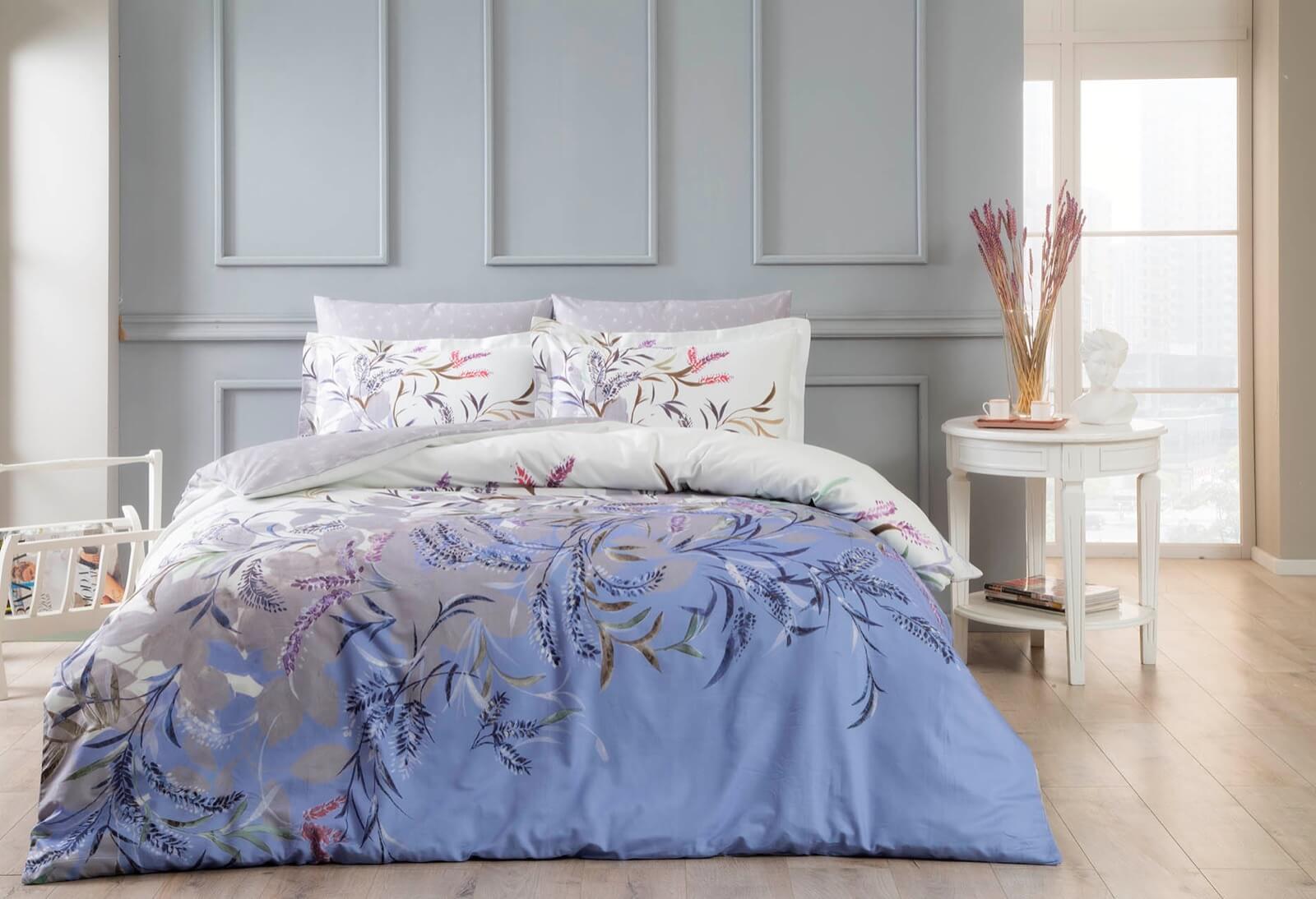 Комплект постельного белья TАС Alvon mor сатин digital евро (2000022283839)