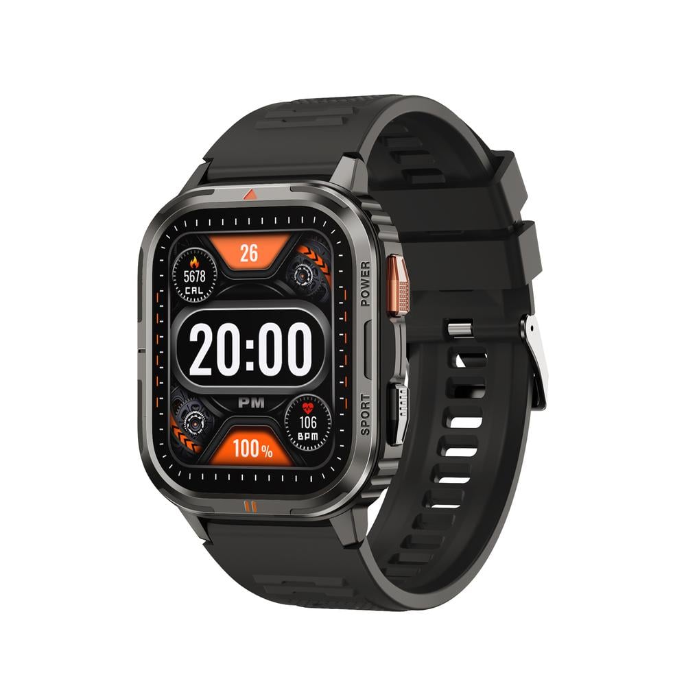 Смарт-часы WIWU SW05 2,0" BT5,2 410 mAh Black (6977703652369)
