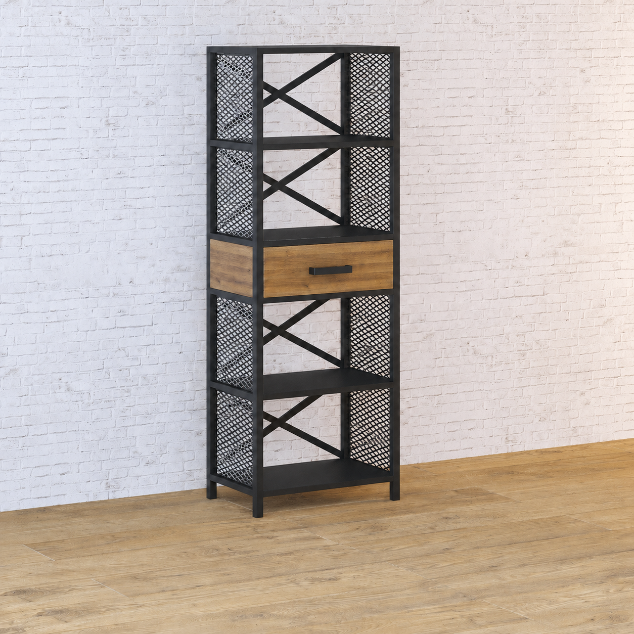 Стеллаж EcoLoft IN-2925 в стиле лофт (36404204)