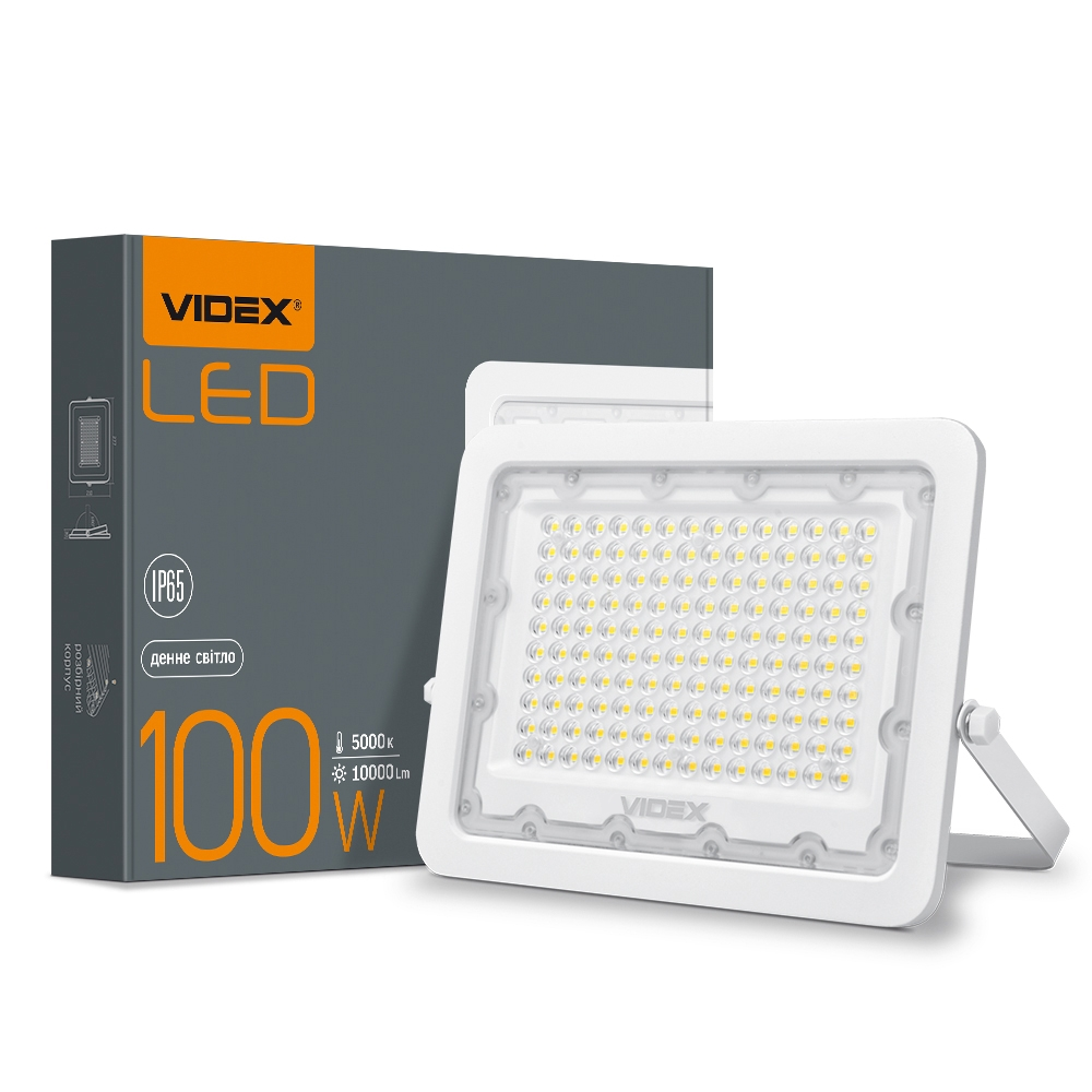 Прожектор світлодіодний Videx F2e100W 5000K 10000 Lm IP65 SMD (VL-F2e-1005W)