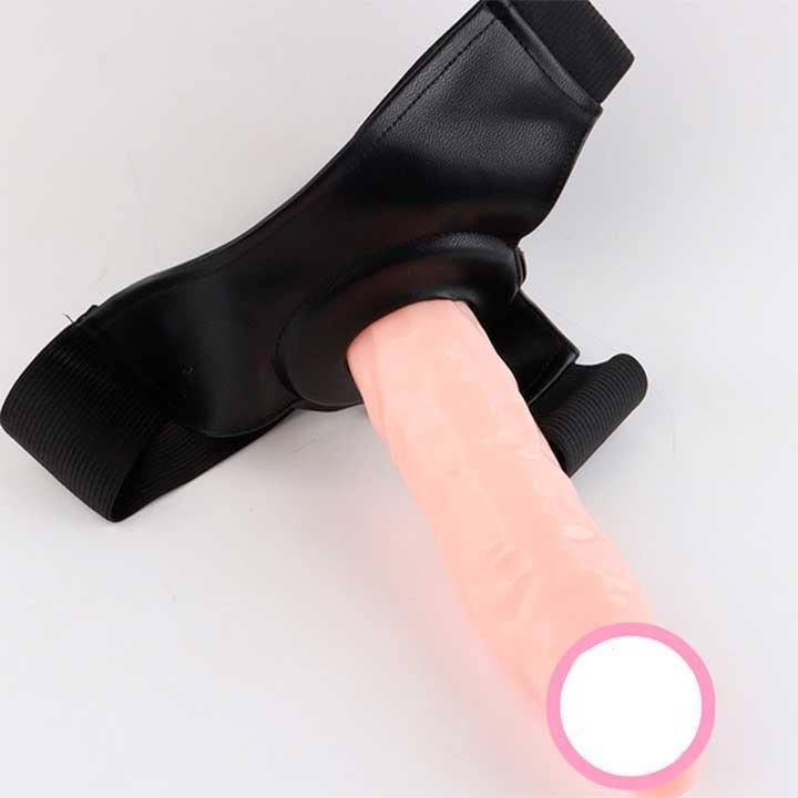 Страпон реалістичний порожнистий 20x4,6 см Тілесний (Т0000400)