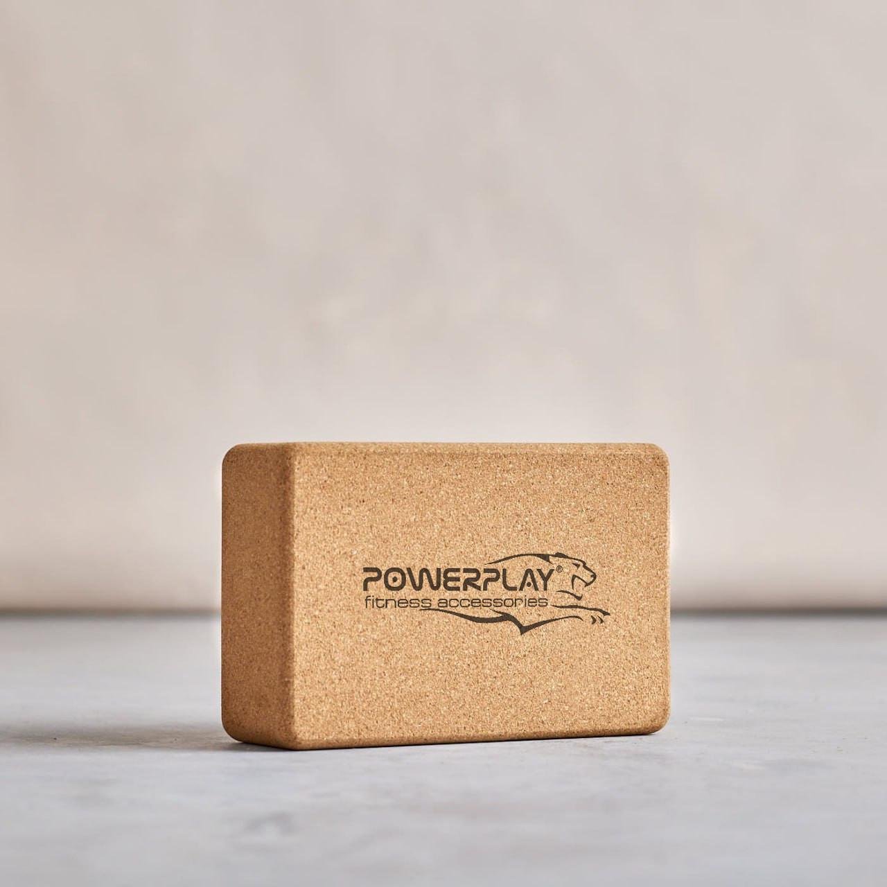 Блоки для йоги PowerPlay Cork Yoga Block PP_4006 з пробкового дерева 2 шт. (A-012905) - фото 10