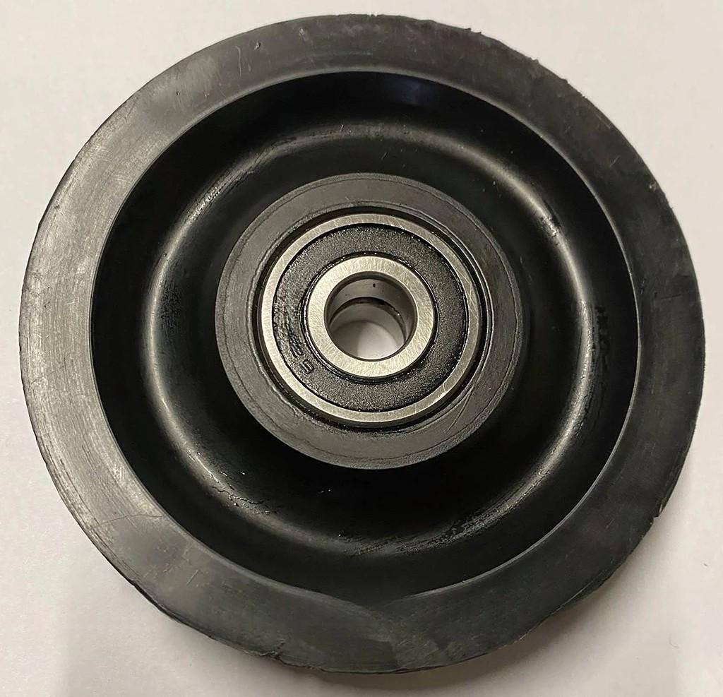 Ролик под трос U-образный Ø 100 мм пластиковый для ворот/блоков/подъемных механизмов (961278-100)