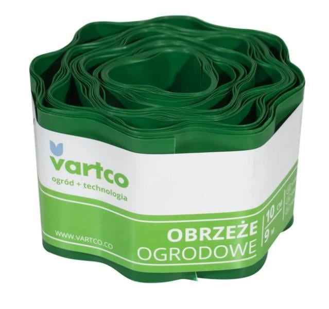 Бордюрная лента VARTCO 9 м х 10 см Зеленый (БОРЛ0001)