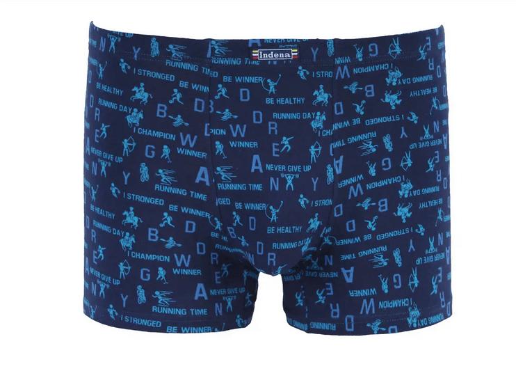 Мужские боксеры стрейчевые INDENA Юниор M р. 40-42 2 шт. Темно-синий (21201)
