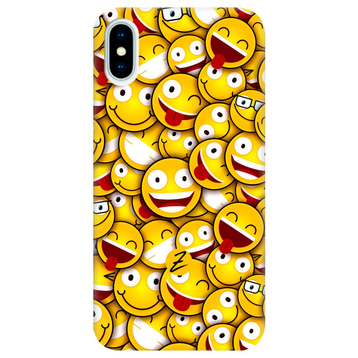 Силіконовий чохол Zorrov для Apple iPhone X - Smilies (10290050153033608)